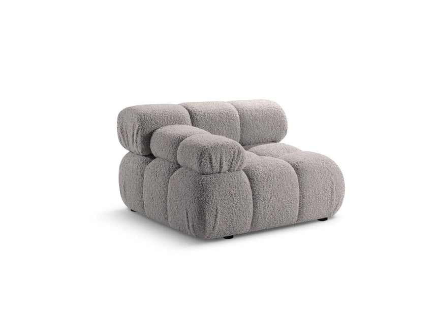 Bellis Modulares Sofa Einzelmodul Armlehne Links 94 cm mit Boucle-Polsterung (Rolf6) in Hellgrau – Bild 3