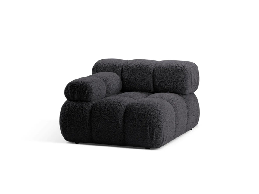 Bellis Modulares Sofa Einzelmodul Armlehne Links 94 cm mit Boucle-Polsterung (Rolf8) in Graphit – Bild 3