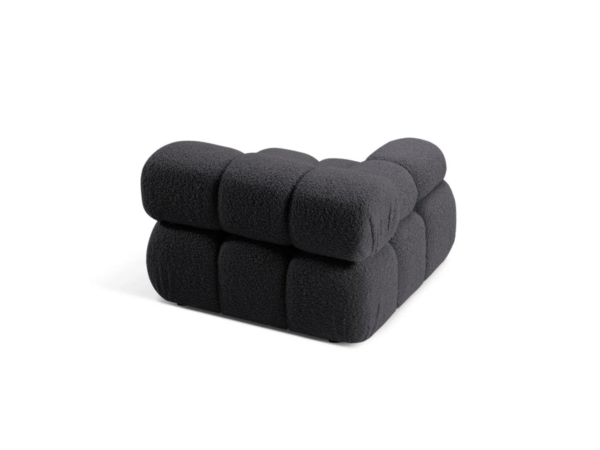 Bellis Modulares Sofa Einzelmodul Armlehne Links 94 cm mit Boucle-Polsterung (Rolf8) in Graphit – Bild 4