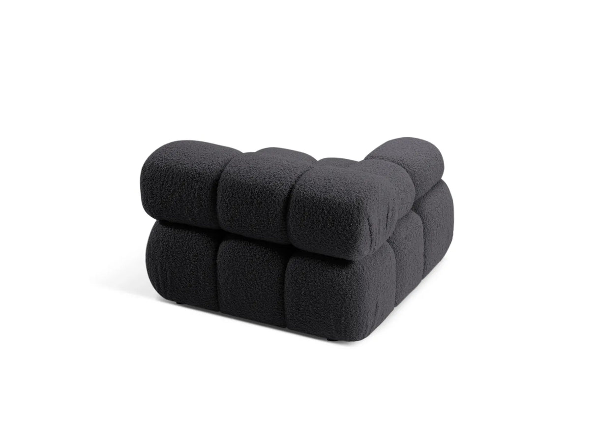 Bellis Modulares Sofa Einzelmodul Armlehne Links 94 cm mit Boucle-Polsterung (Rolf8) in Graphit – Bild 4