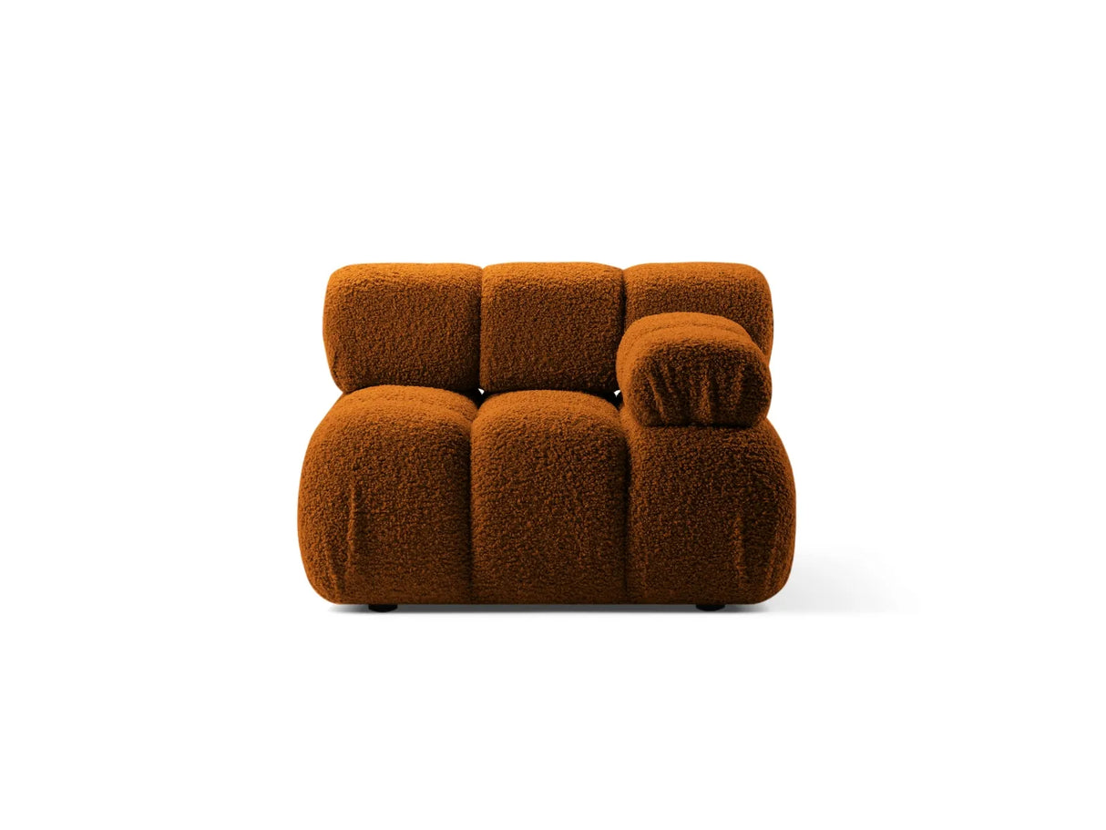 Bellis Modulares Sofa Einzelmodul Armlehne Rechts 94 cm mit Boucle-Polsterung (Rolf10) in Ziegel – Bild 1