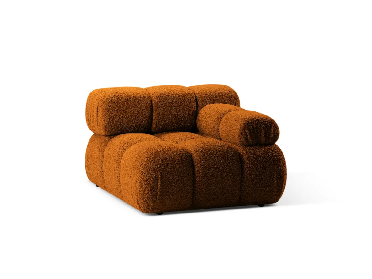 Bellis Modulares Sofa Einzelmodul Armlehne Rechts 94 cm mit Boucle-Polsterung (Rolf10) in Ziegel – Bild 3