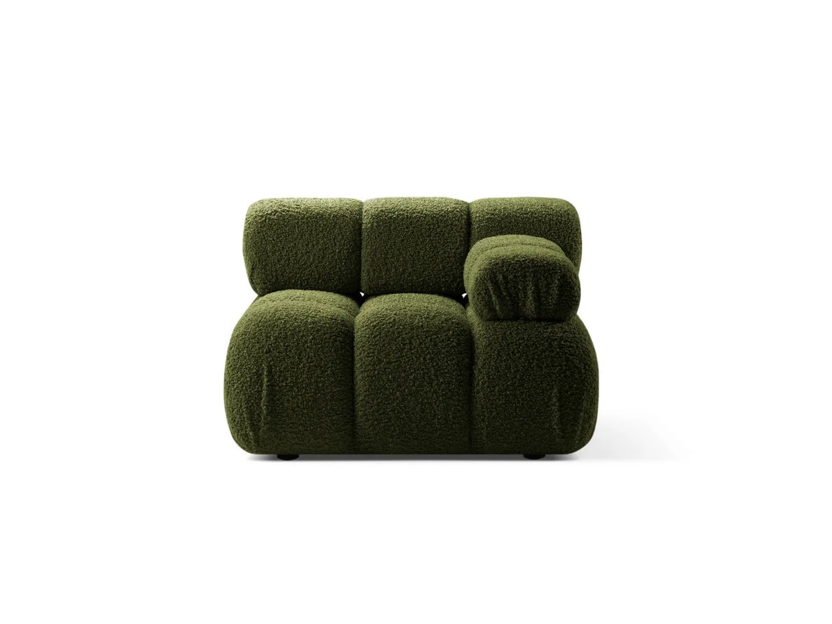 Bellis Modulares Sofa Einzelmodul Armlehne Rechts 94 cm mit Boucle-Polsterung (Rolf14) in Grün – Bild 1