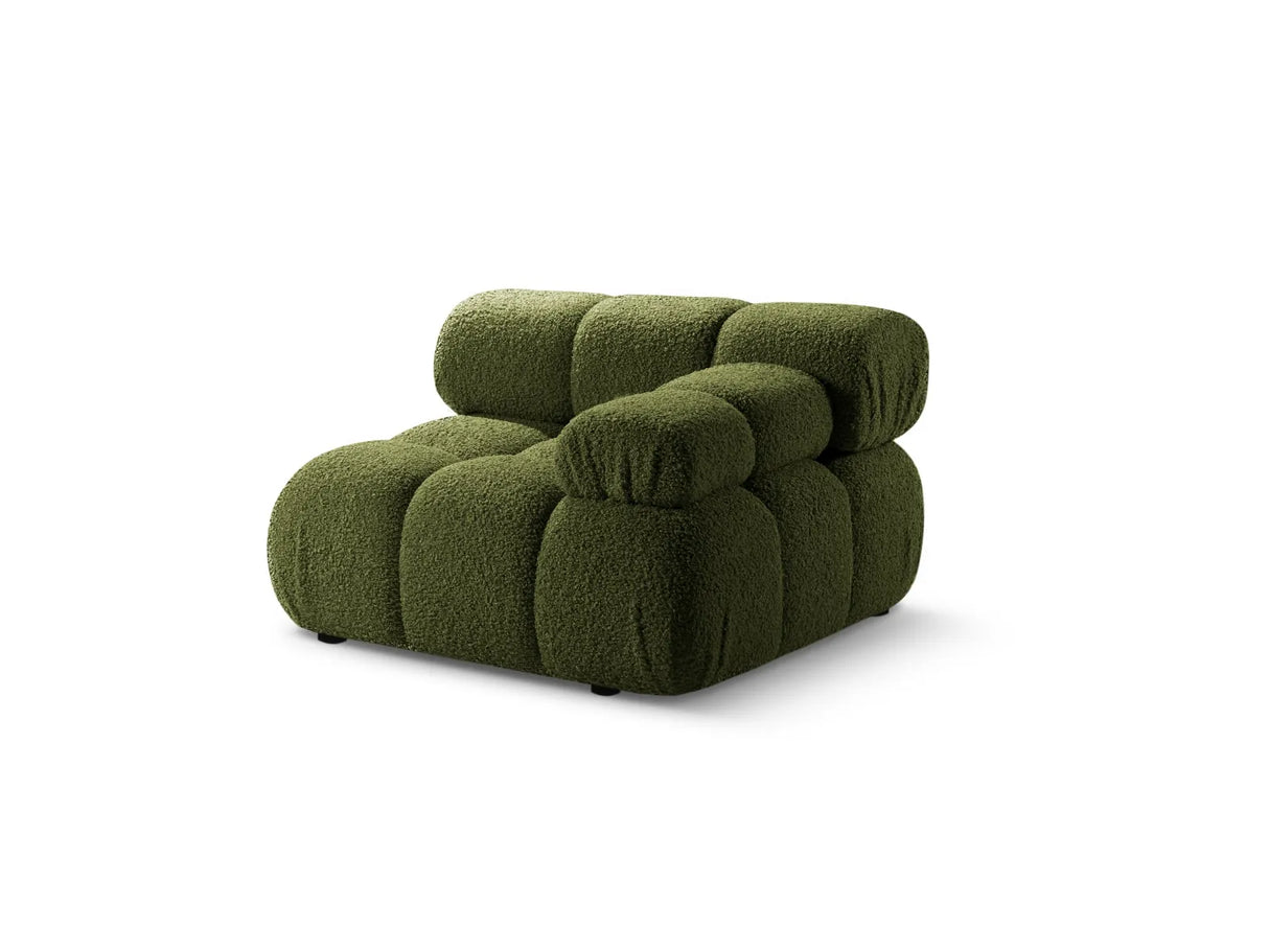 Bellis Modulares Sofa Einzelmodul Armlehne Rechts 94 cm mit Boucle-Polsterung (Rolf14) in Grün – Bild 2