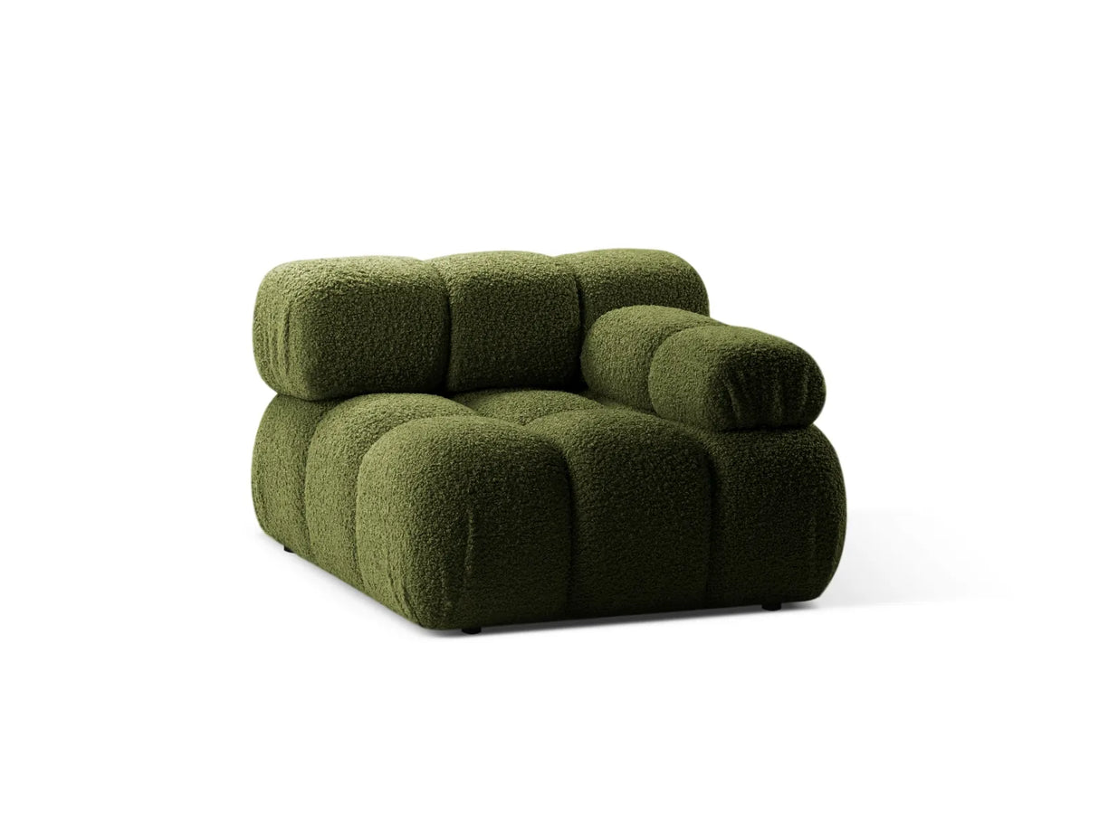Bellis Modulares Sofa Einzelmodul Armlehne Rechts 94 cm mit Boucle-Polsterung (Rolf14) in Grün – Bild 3