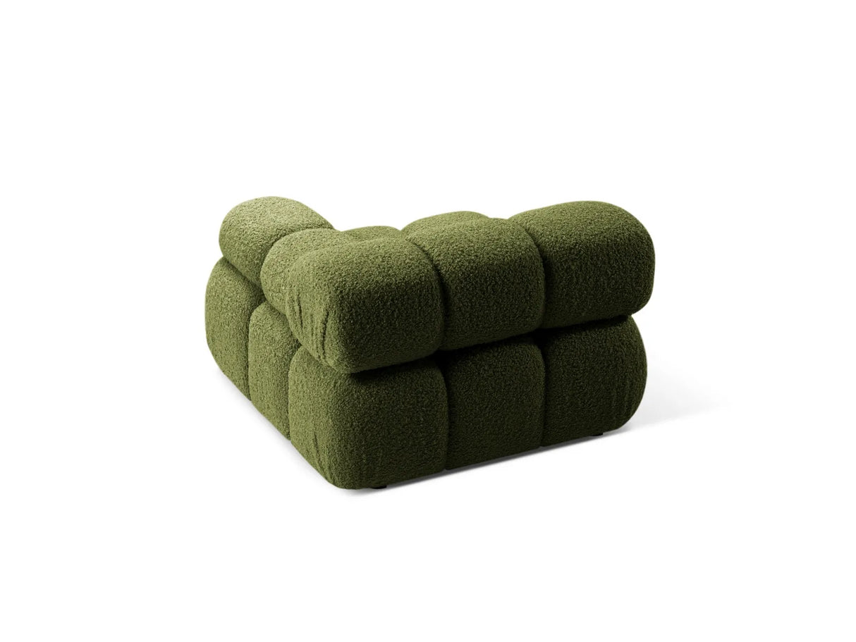 Bellis Modulares Sofa Einzelmodul Armlehne Rechts 94 cm mit Boucle-Polsterung (Rolf14) in Grün – Bild 4