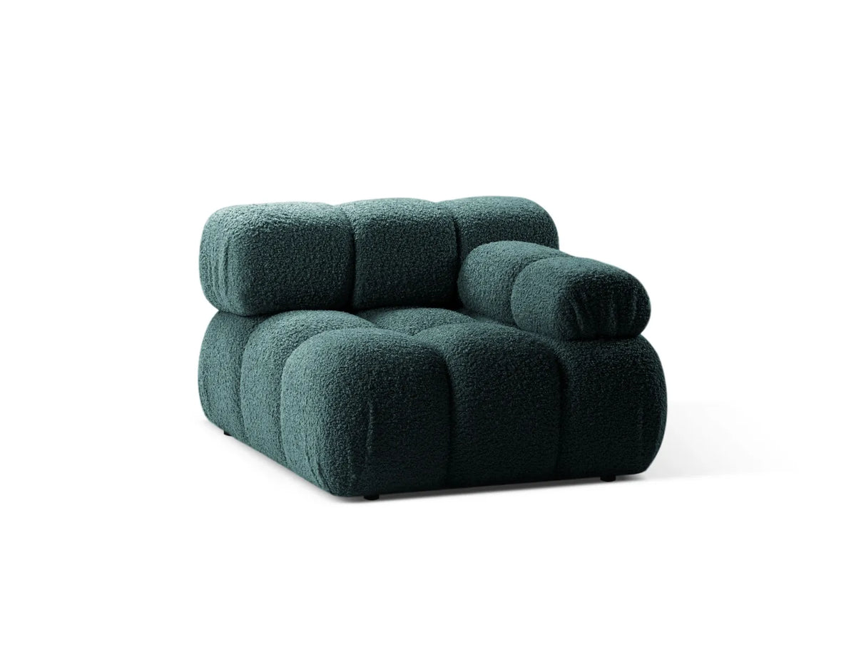 Bellis Modulares Sofa Einzelmodul Armlehne Rechts 94 cm mit Boucle-Polsterung (Rolf17) in Petrol – Bild 6