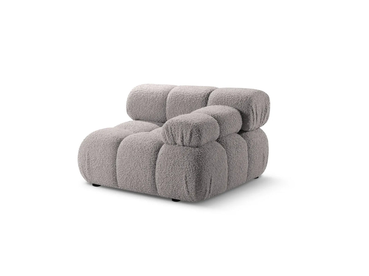 Bellis Modulares Sofa Einzelmodul Armlehne Rechts 94 cm mit Boucle-Polsterung (Rolf6) in Hellgrau – Bild 2