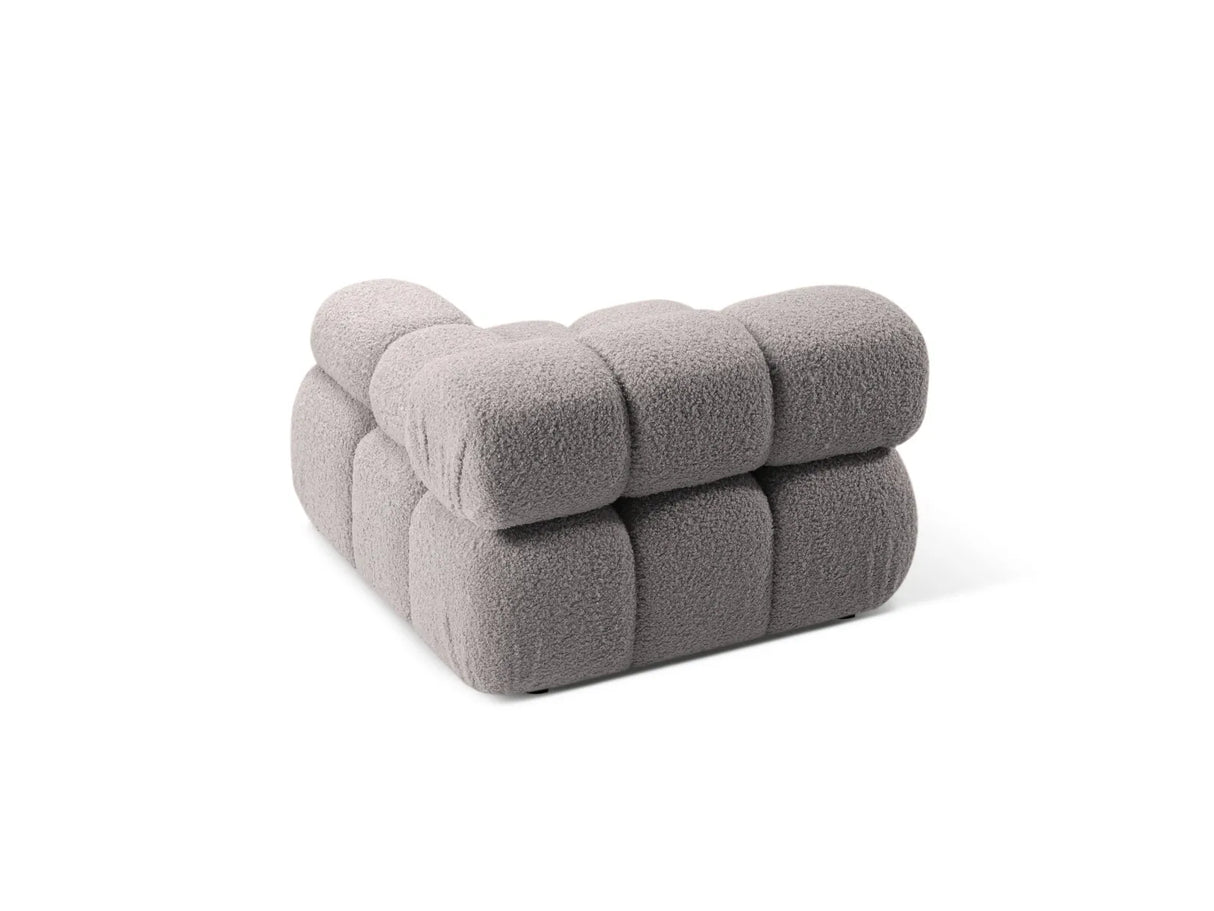 Bellis Modulares Sofa Einzelmodul Armlehne Rechts 94 cm mit Boucle-Polsterung (Rolf6) in Hellgrau – Bild 4