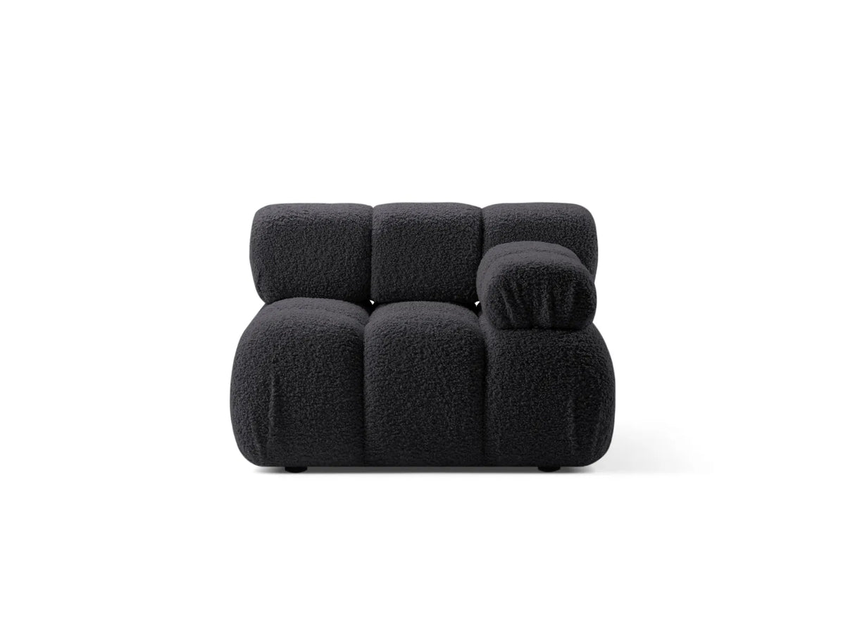 Bellis Modulares Sofa Einzelmodul Armlehne Rechts 94 cm mit Boucle-Polsterung (Rolf8) in Graphit – Bild 1