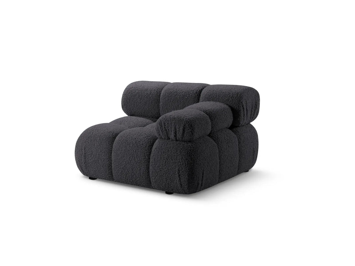 Bellis Modulares Sofa Einzelmodul Armlehne Rechts 94 cm mit Boucle-Polsterung (Rolf8) in Graphit – Bild 2