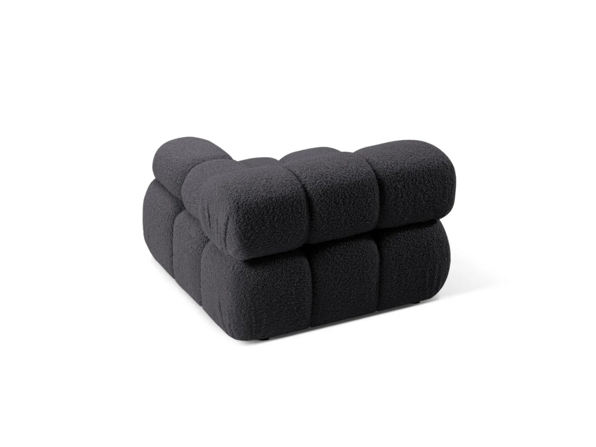 Bellis Modulares Sofa Einzelmodul Armlehne Rechts 94 cm mit Boucle-Polsterung (Rolf8) in Graphit – Bild 4