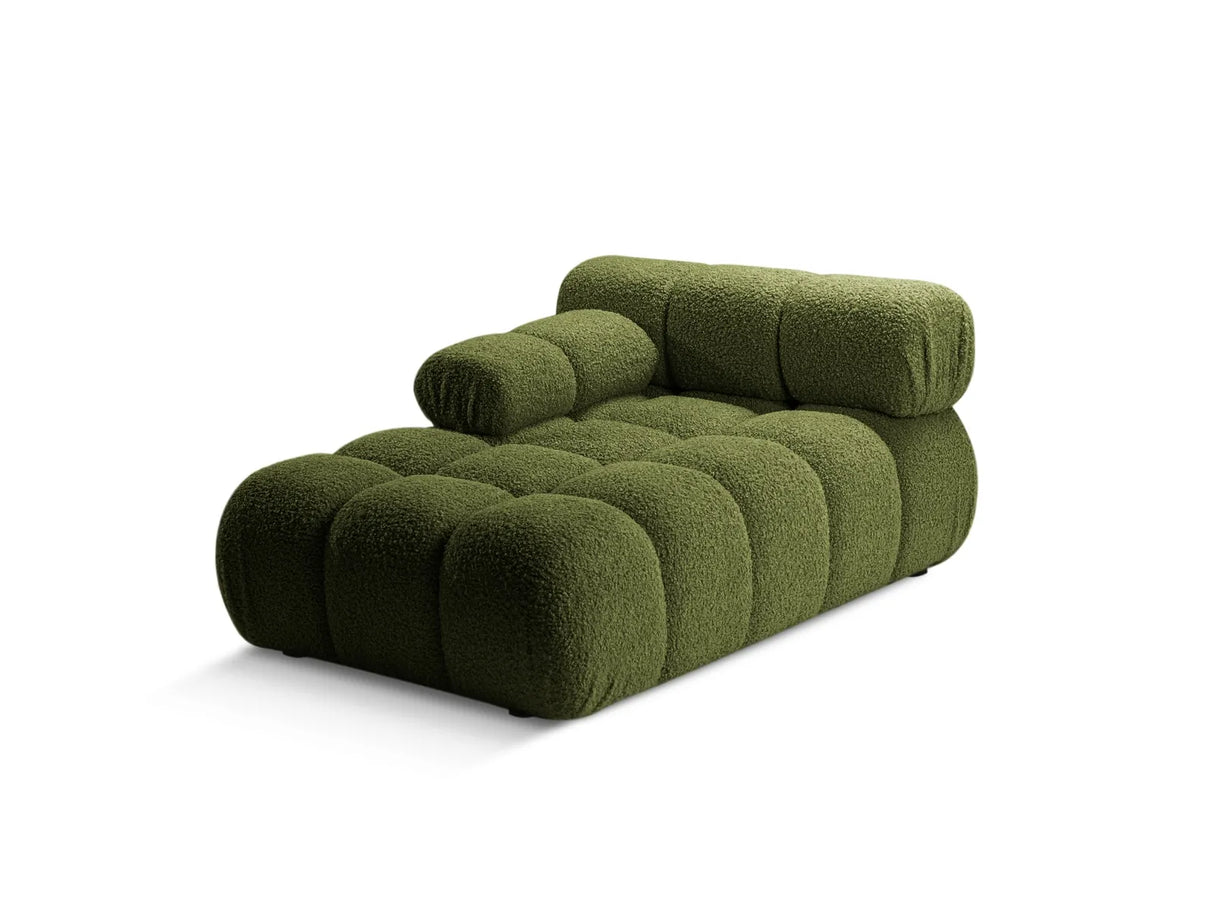 Bellis Modulares Sofa Einzelmodul Chaise Longue Links 155x94 cm mit Boucle-Polsterung (Rolf14) in Grün – Bild 2