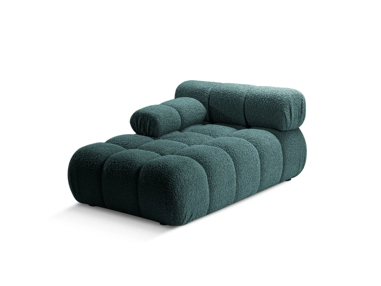 Bellis Modulares Sofa Einzelmodul Chaise Longue Links 155x94 cm mit Boucle-Polsterung (Rolf17) in Petrol – Bild 2