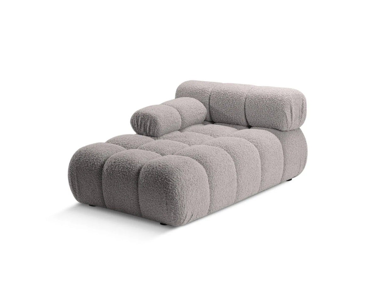 Bellis Modulares Sofa Einzelmodul Chaise Longue Links 155x94 cm mit Boucle-Polsterung (Rolf6) in Hellgrau – Bild 2