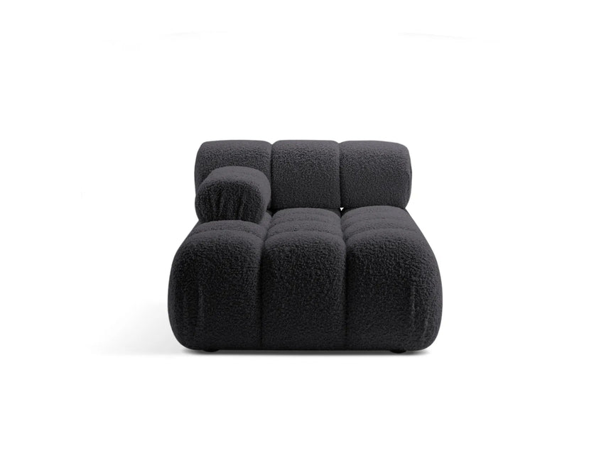 Bellis Modulares Sofa Einzelmodul Chaise Longue Links 155x94 cm mit Boucle-Polsterung (Rolf8) in Graphit – Bild 1