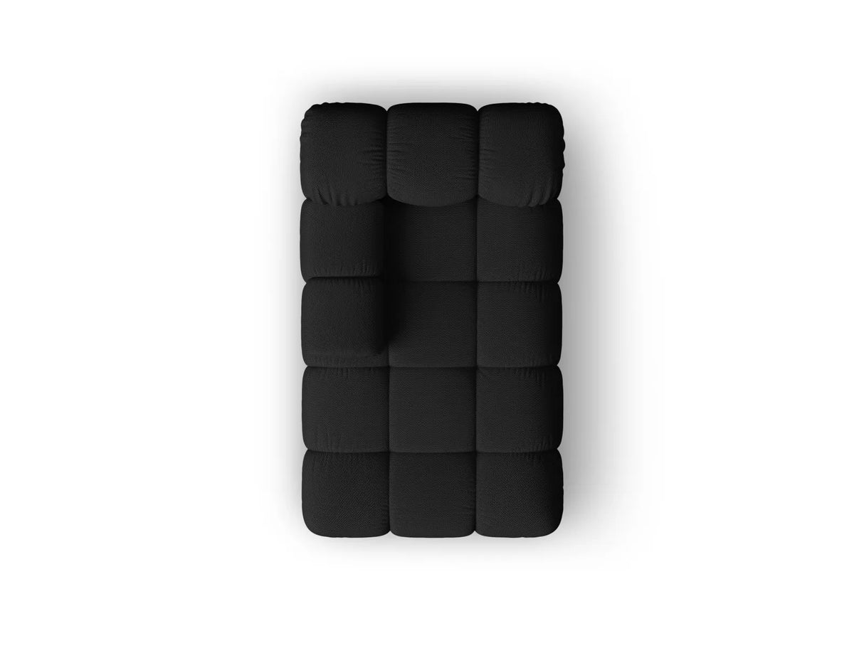 Bellis Modulares Sofa Einzelmodul Chaise Longue Links mit 3D-Stoff (Son19) in Schwarz, 155x94 cm – Bild 3