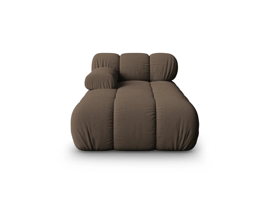 Bellis Modulares Sofa Einzelmodul Chaise Longue Links mit 3D-Stoff (Son40) in Braun, 155x94 cm – Bild 1