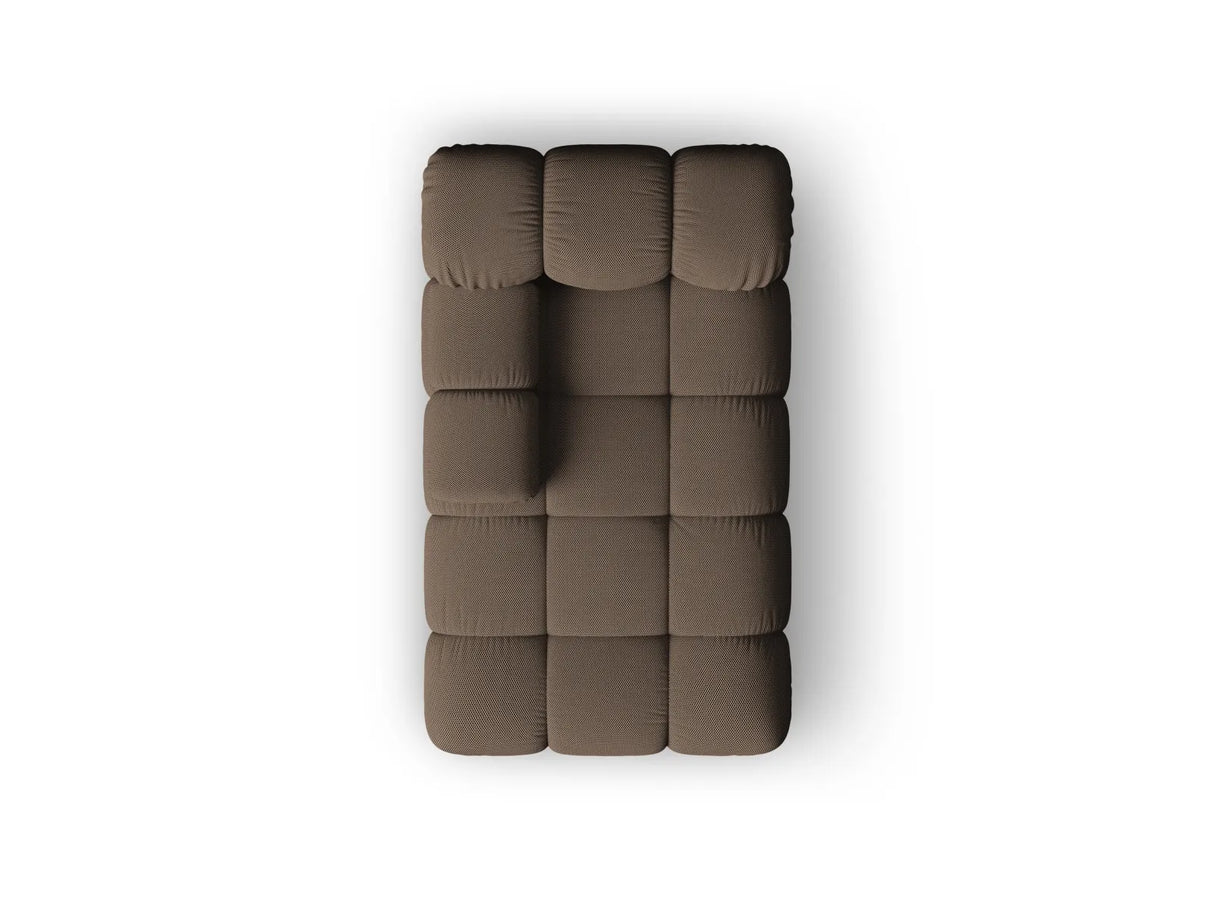 Bellis Modulares Sofa Einzelmodul Chaise Longue Links mit 3D-Stoff (Son40) in Braun, 155x94 cm – Bild 3