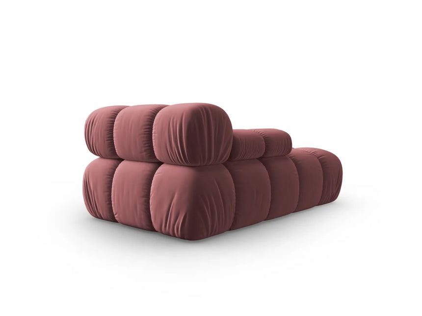 Bellis Modulares Sofa Einzelmodul Chaise Longue Links mit Samt-Stoff (Blu52) in Rosa, 155x94 cm – Bild 3