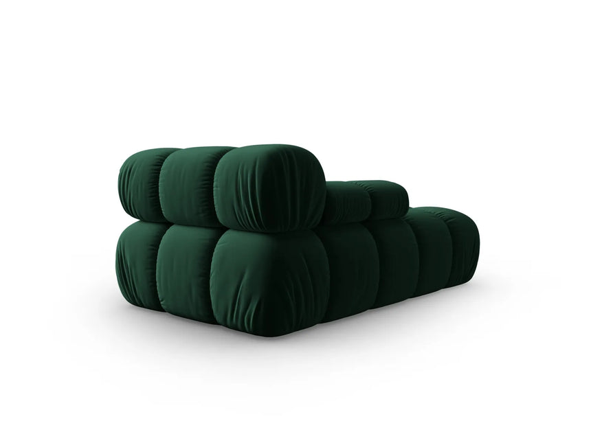 Bellis Modulares Sofa Einzelmodul Chaise Longue Links mit Samt-Stoff (Blu78) in Flaschengrün, 155x94 cm – Bild 3