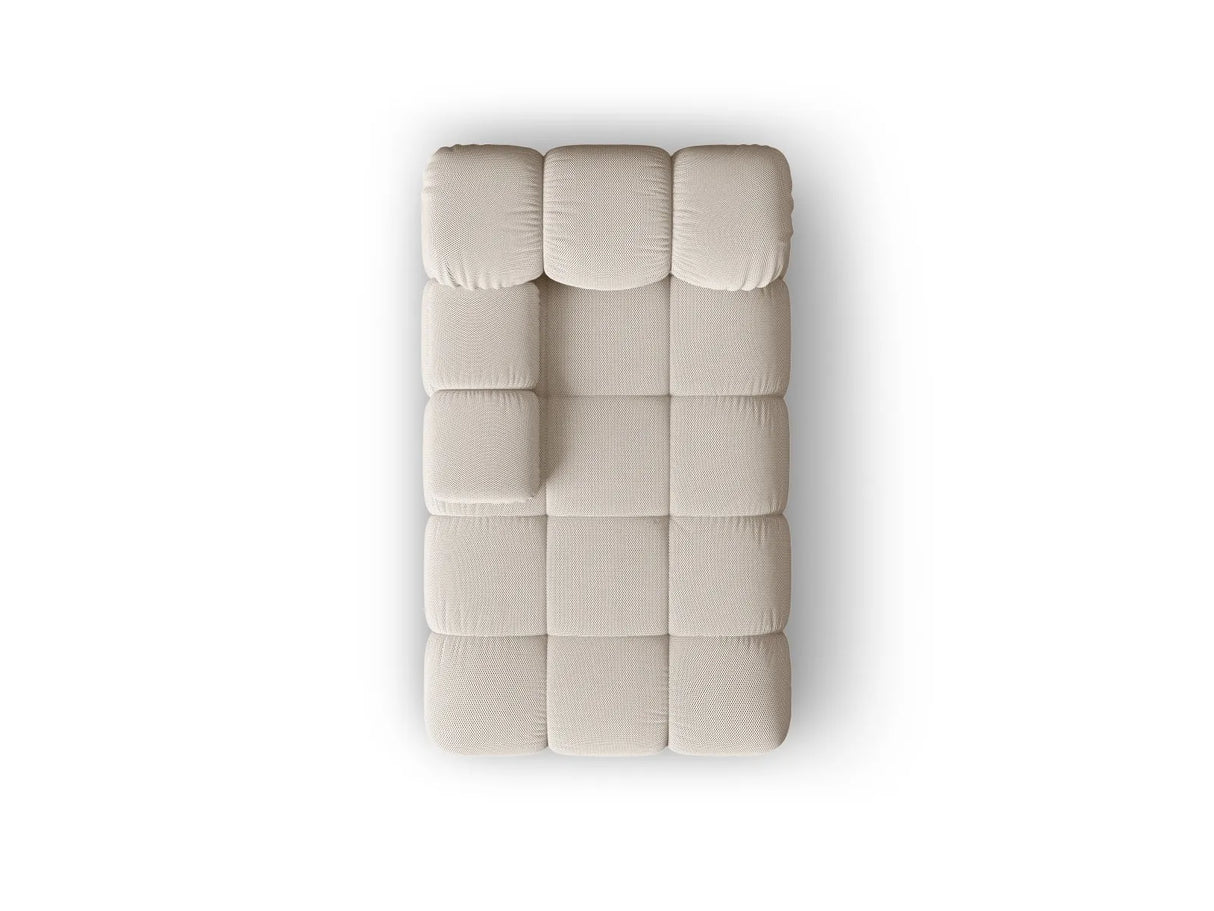 Bellis Modulares Sofa Einzelmodul Chaise Longue Links mit Samtbezug oder 3D-Stoff, 155x94 cm – Bild 3