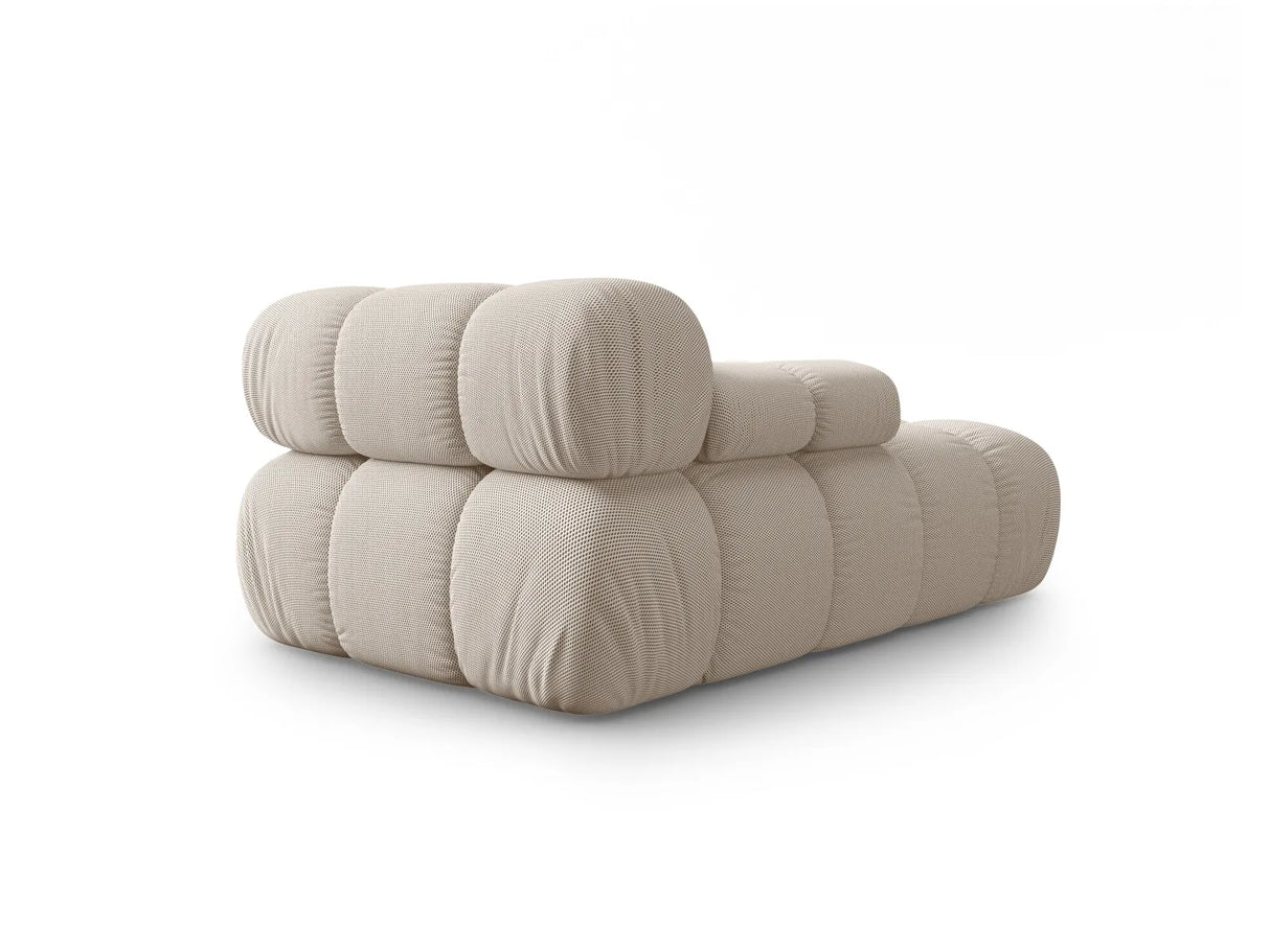 Bellis Modulares Sofa Einzelmodul Chaise Longue Links mit Samtbezug oder 3D-Stoff, 155x94 cm – Bild 4