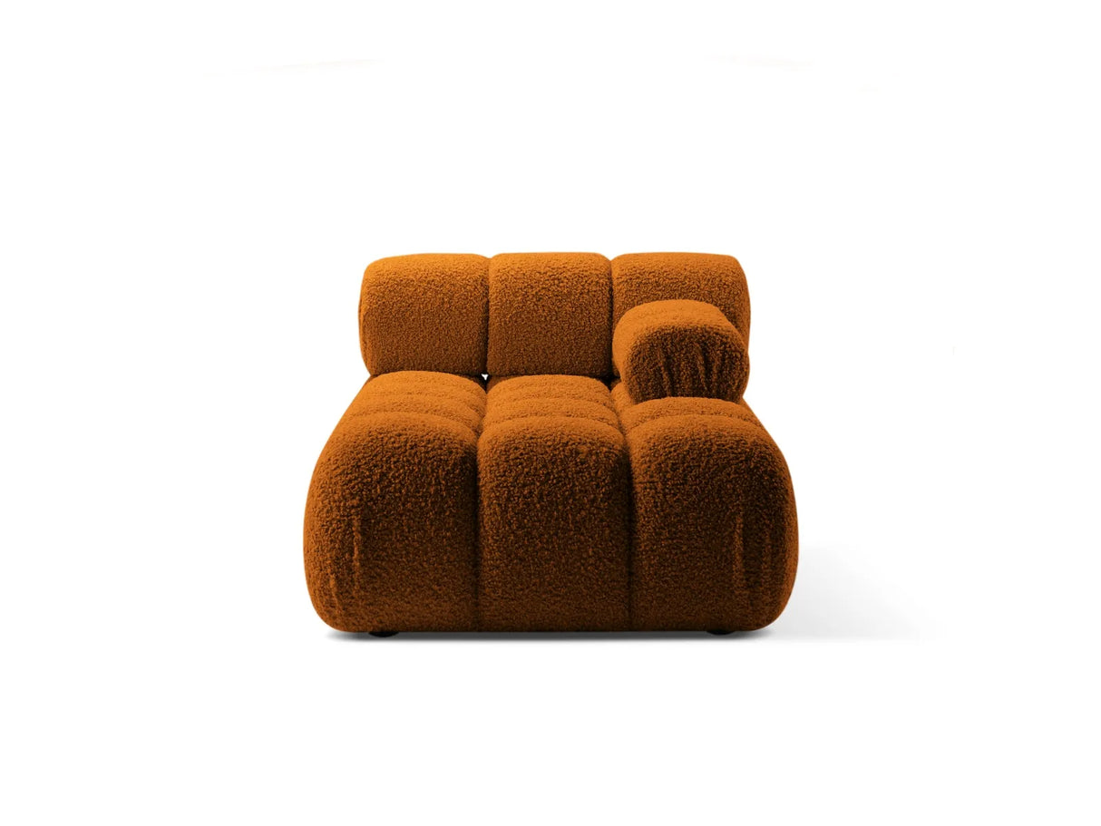 Bellis Modulares Sofa Einzelmodul Chaise Longue Rechts 155x94 cm mit Boucle-Polsterung (Rolf10) in Ziegel – Bild 2