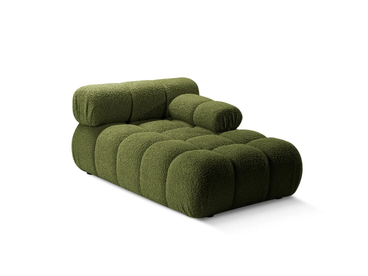 Bellis Modulares Sofa Einzelmodul Chaise Longue Rechts 155x94 cm mit Boucle-Polsterung (Rolf14) in Grün – Bild 2