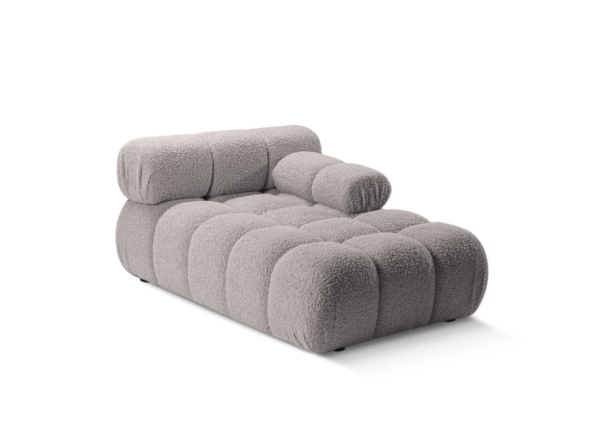 Bellis Modulares Sofa Einzelmodul Chaise Longue Rechts 155x94 cm mit Boucle-Polsterung (Rolf6) in Hellgrau – Bild 4