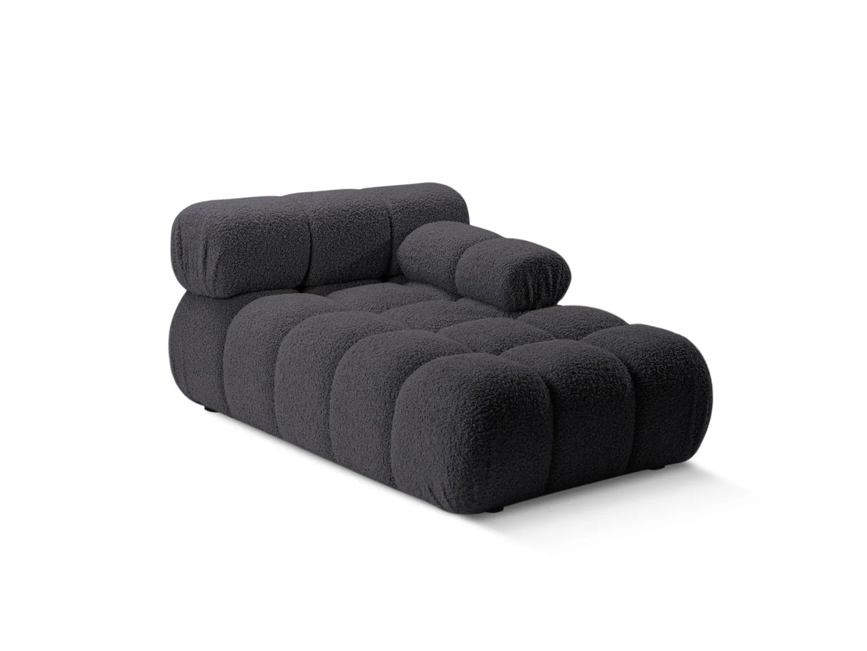 Bellis Modulares Sofa Einzelmodul Chaise Longue Rechts 155x94 cm mit Boucle-Polsterung (Rolf8) in Graphit – Bild 2
