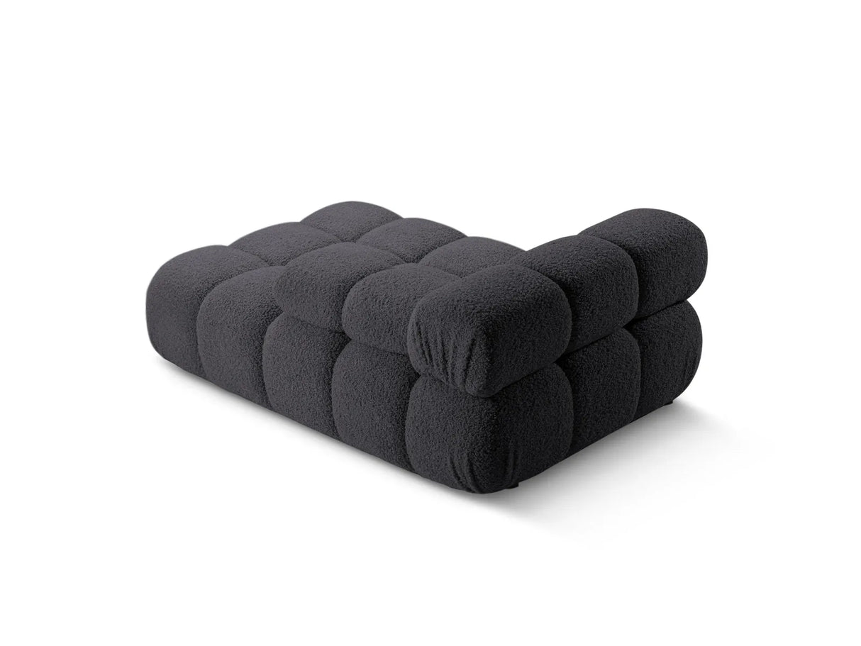 Bellis Modulares Sofa Einzelmodul Chaise Longue Rechts 155x94 cm mit Boucle-Polsterung (Rolf8) in Graphit – Bild 4