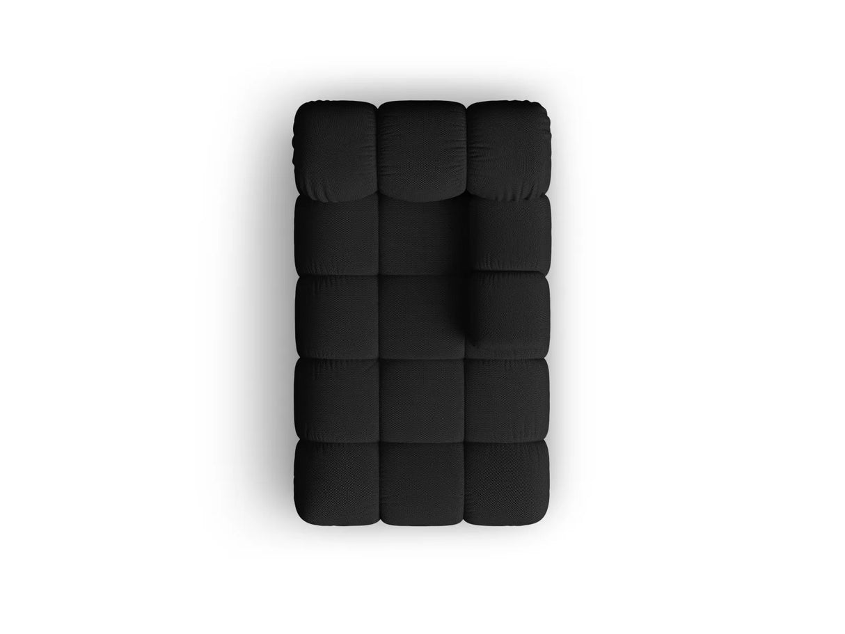 Bellis Modulares Sofa Einzelmodul Chaise Longue Rechts mit 3D-Stoff (Son19) in Schwarz, 155x94 cm – Bild 1