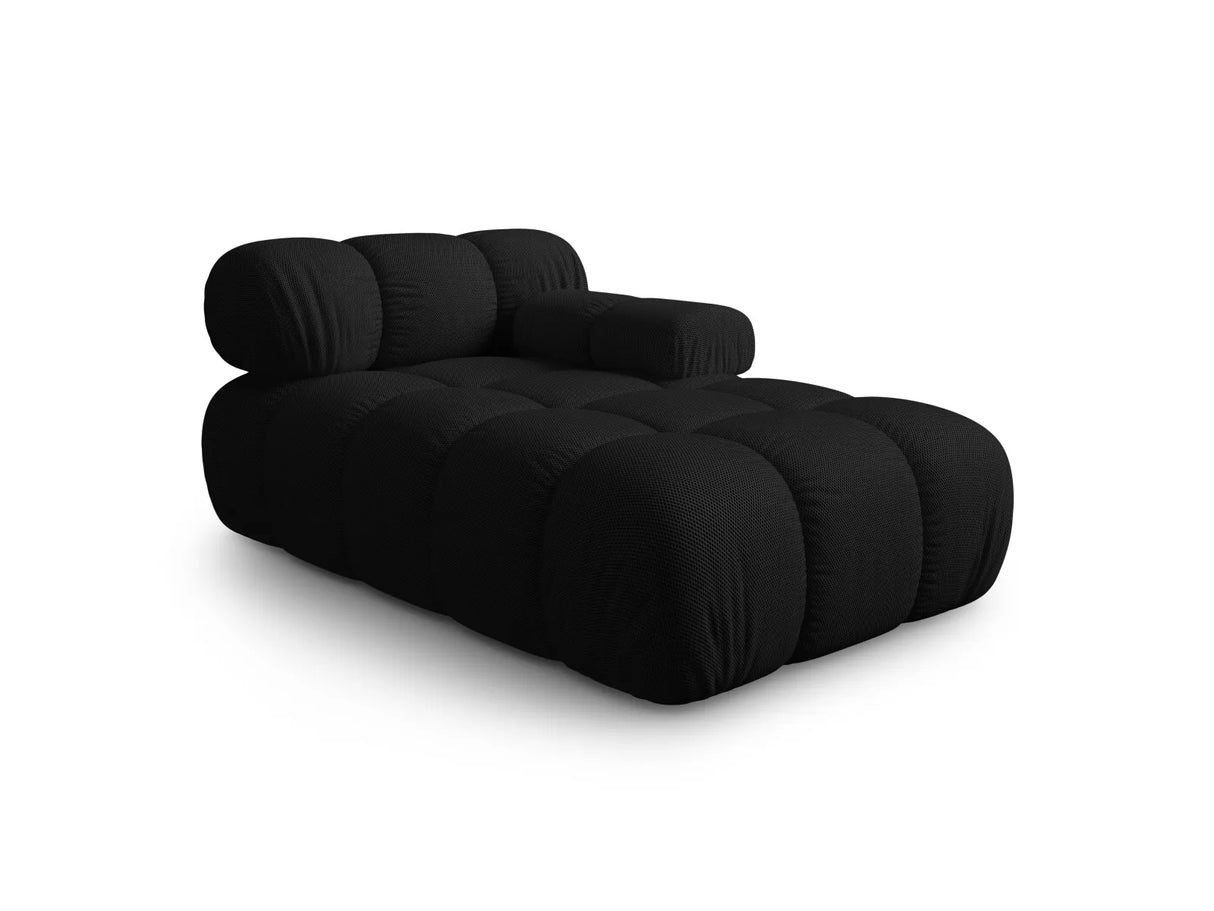 Bellis Modulares Sofa Einzelmodul Chaise Longue Rechts mit 3D-Stoff (Son19) in Schwarz, 155x94 cm – Bild 3
