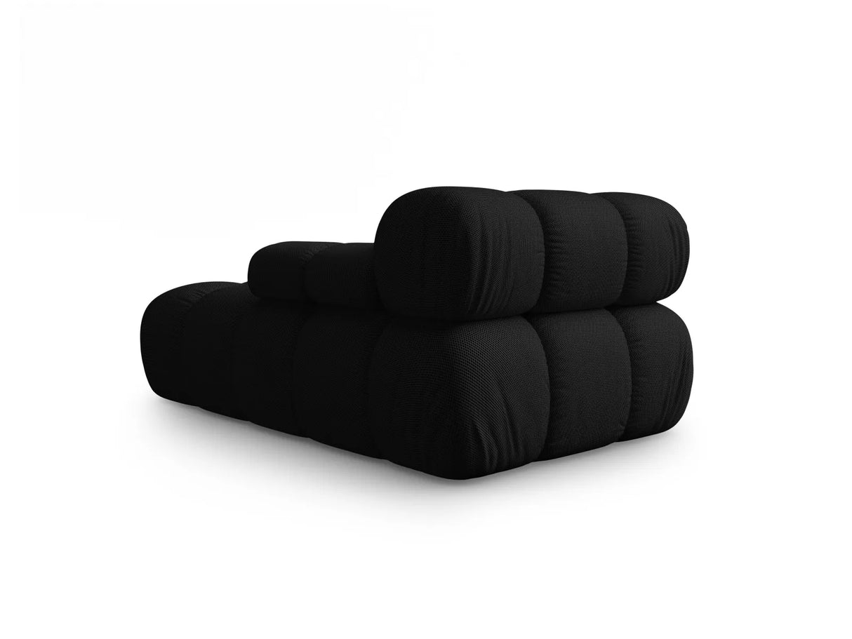Bellis Modulares Sofa Einzelmodul Chaise Longue Rechts mit 3D-Stoff (Son19) in Schwarz, 155x94 cm – Bild 5