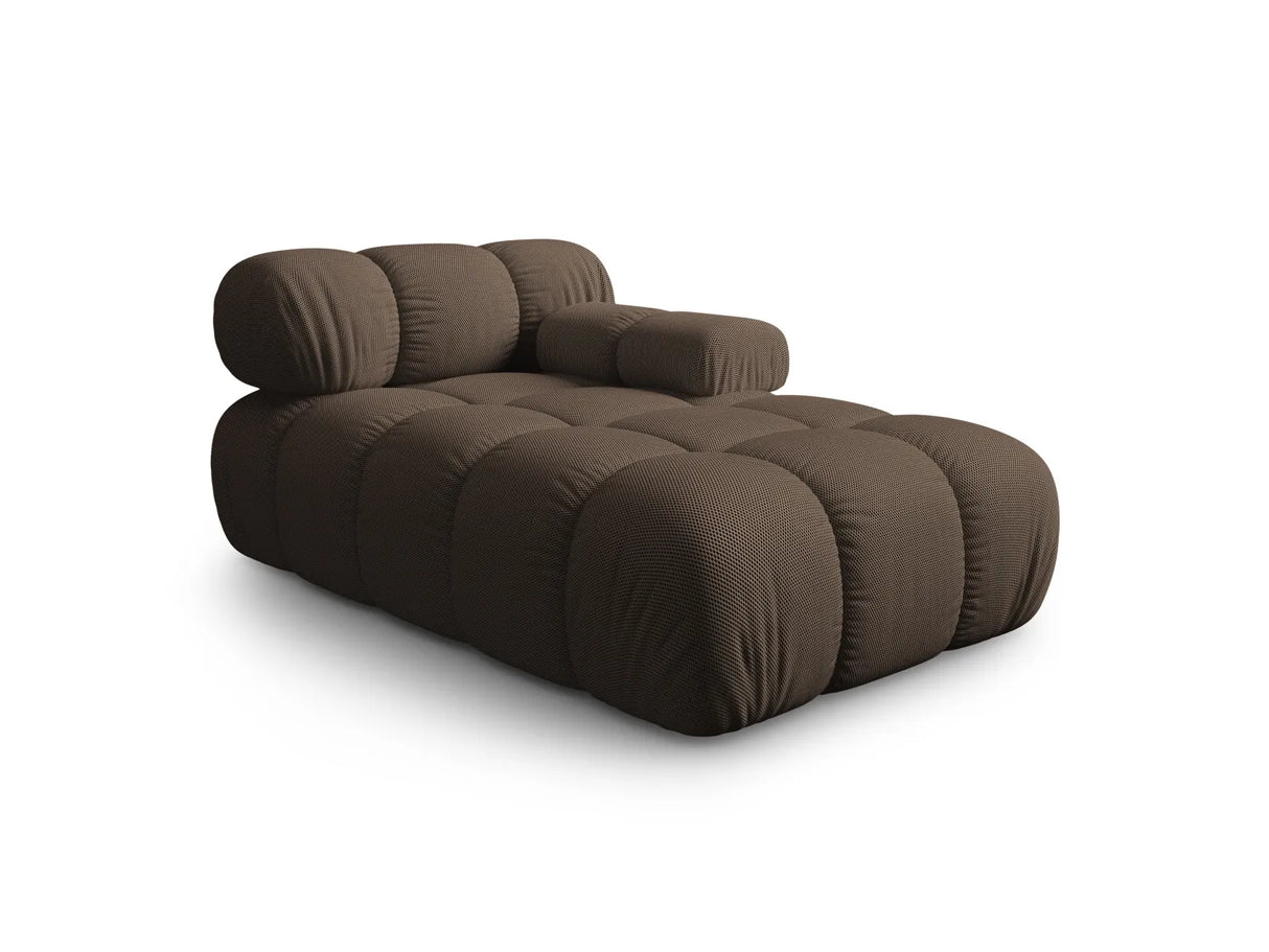 Bellis Modulares Sofa Einzelmodul Chaise Longue Rechts mit 3D-Stoff (Son40) in Braun, 155x94 cm – Bild 2