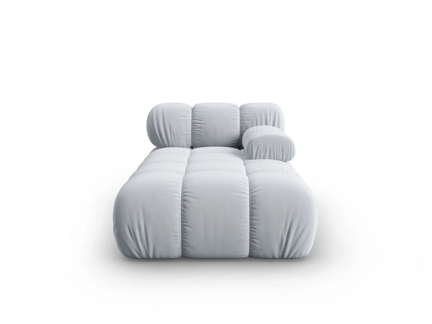 Bellis Modulares Sofa Einzelmodul Chaise Longue Rechts mit Samt-Stoff (Blu06) in Hellblau, 155x94 cm – Bild 2