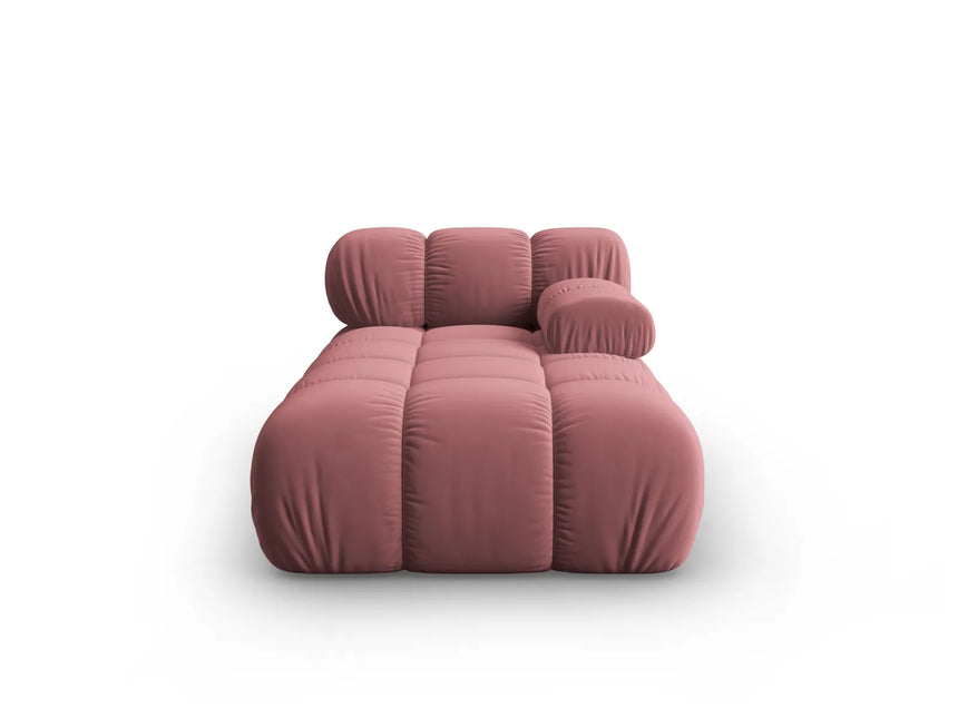 Bellis Modulares Sofa Einzelmodul Chaise Longue Rechts mit Samt-Stoff (Blu52) in Rosa, 155x94 cm – Bild 1