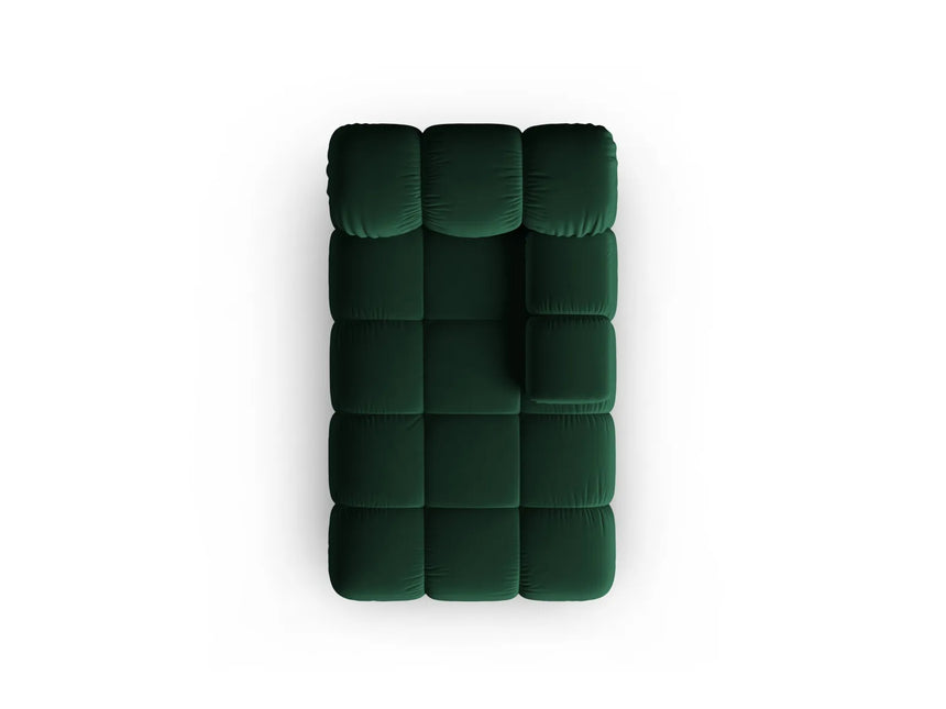 Bellis Modulares Sofa Einzelmodul Chaise Longue Rechts mit Samt-Stoff (Blu78) in Flaschengrün, 155x94 cm – Bild 4