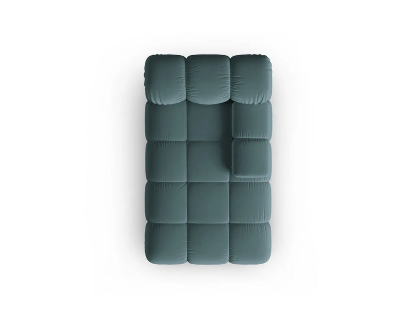 Bellis Modulares Sofa Einzelmodul Chaise Longue Rechts mit Samt-Stoff (Blu85) in Türkis, 155x94 cm – Bild 4