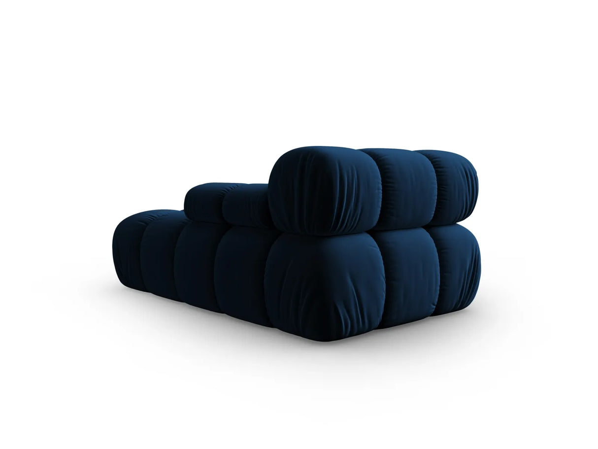 Bellis Modulares Sofa Einzelmodul Chaise Longue Rechts mit Samt-Stoff (Blu86) in Königsblau, 155x94 cm – Bild 3