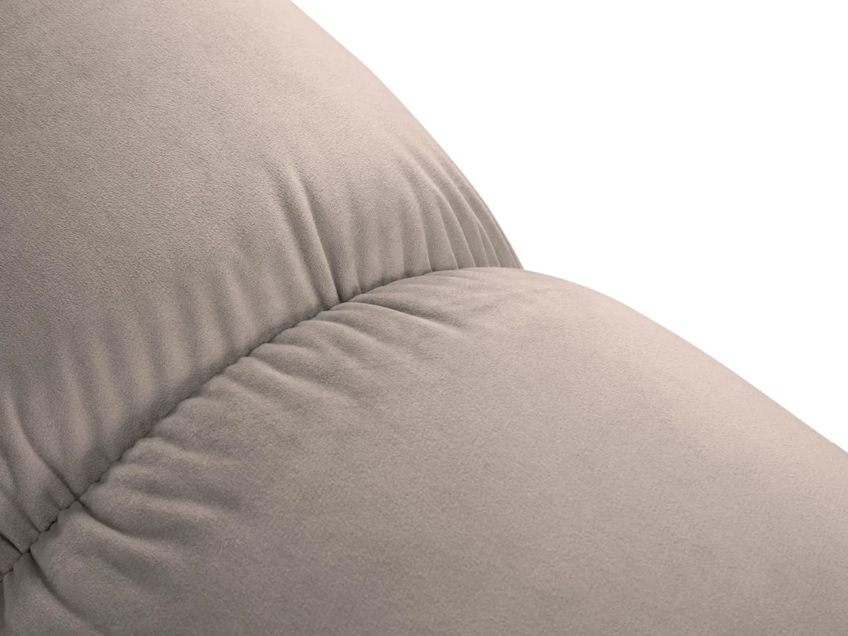 Bellis Modulares Sofa Einzelmodul in Samt-Stoff (Blu40), Cappuccino, 94 cm – Bild 5