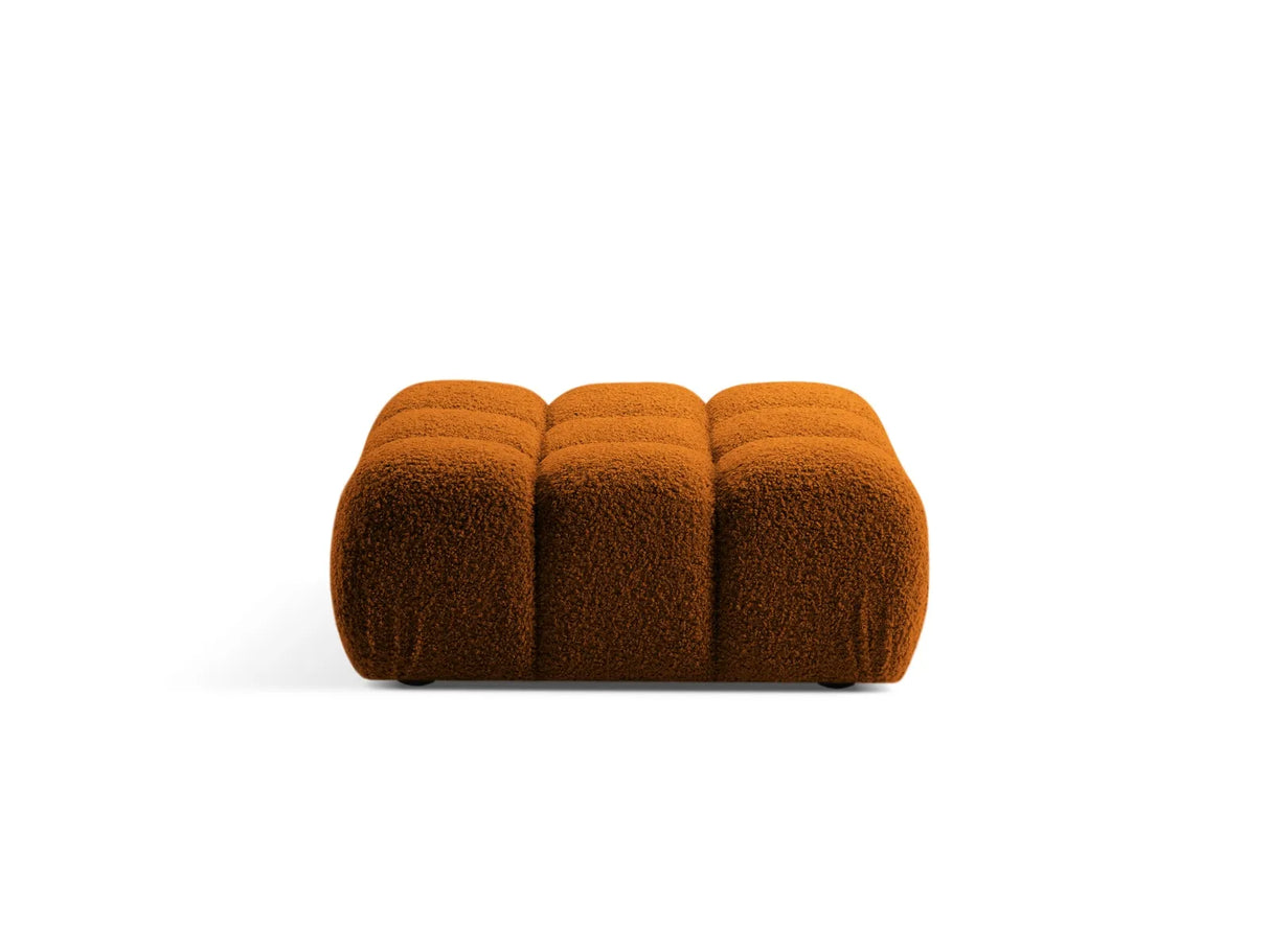 Bellis Modulares Sofa Einzelmodul Pouf 94cm aus Boucle-Stoff (Rolf10) in Ziegel – Bild 2