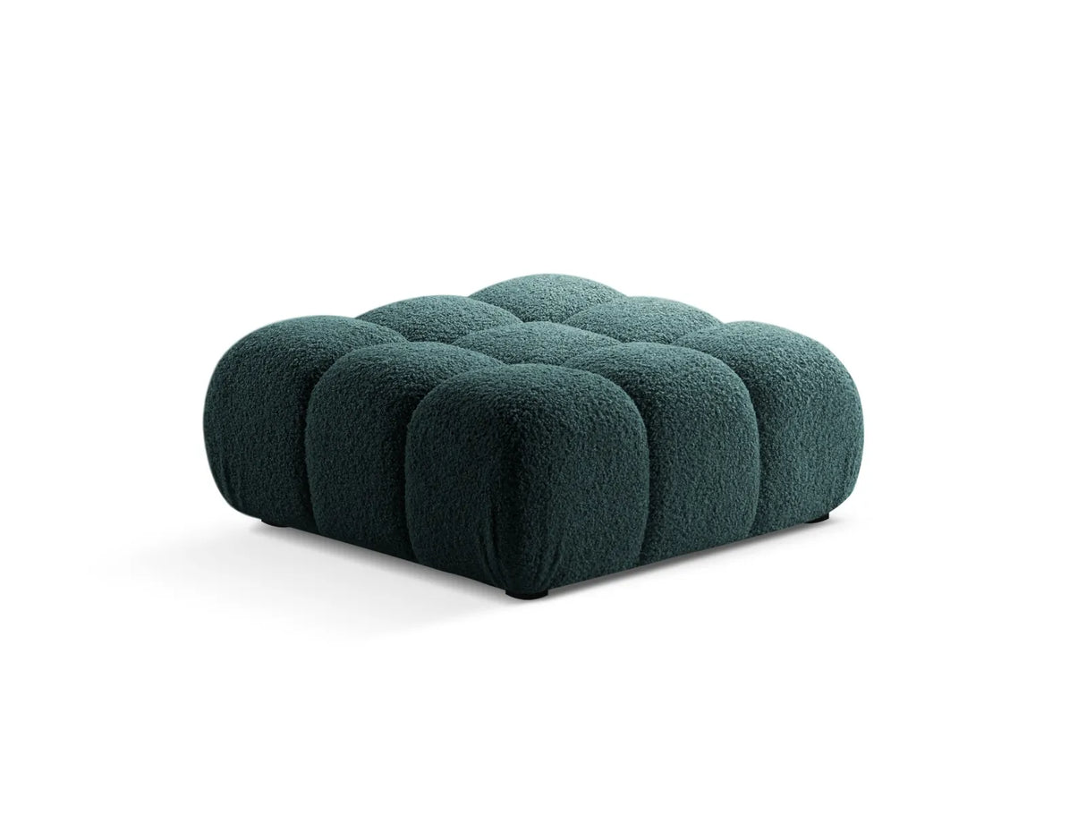 Bellis Modulares Sofa Einzelmodul Pouf 94cm aus Boucle-Stoff (Rolf17) in Petrol – Bild 2