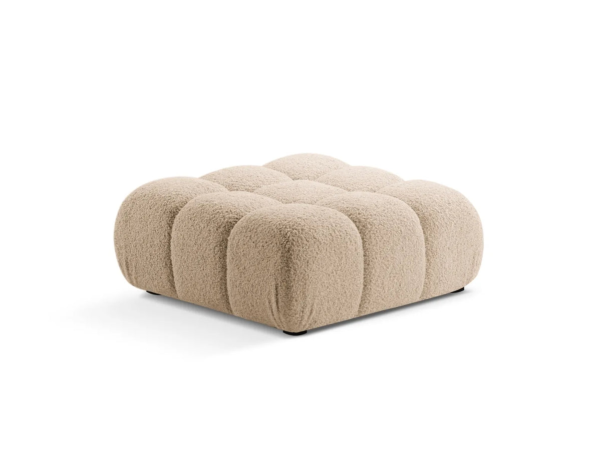 Bellis Modulares Sofa Einzelmodul Pouf 94cm aus Boucle-Stoff (Rolf2) in Sand – Bild 2