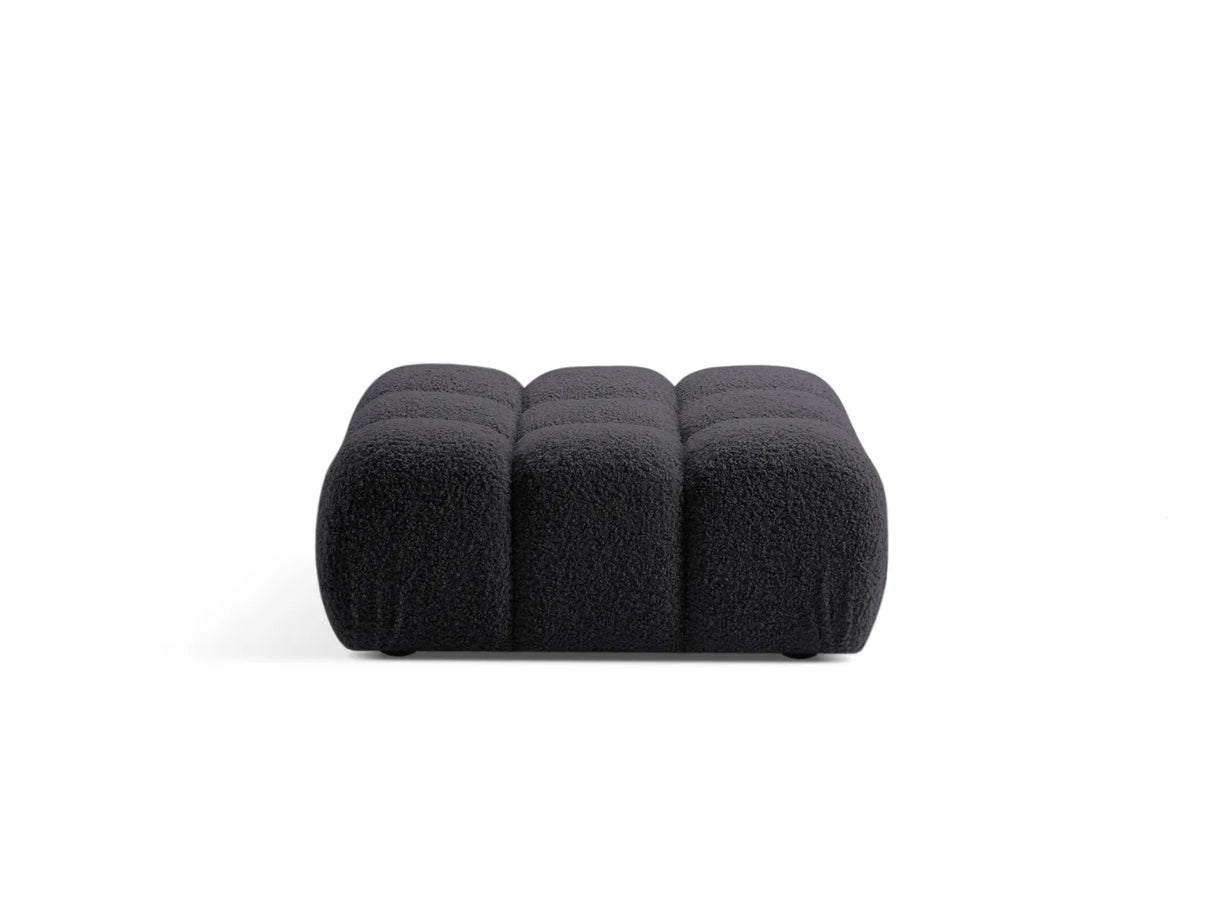 Bellis Modulares Sofa Einzelmodul Pouf 94cm aus Boucle-Stoff (Rolf8) in Graphit – Bild 1