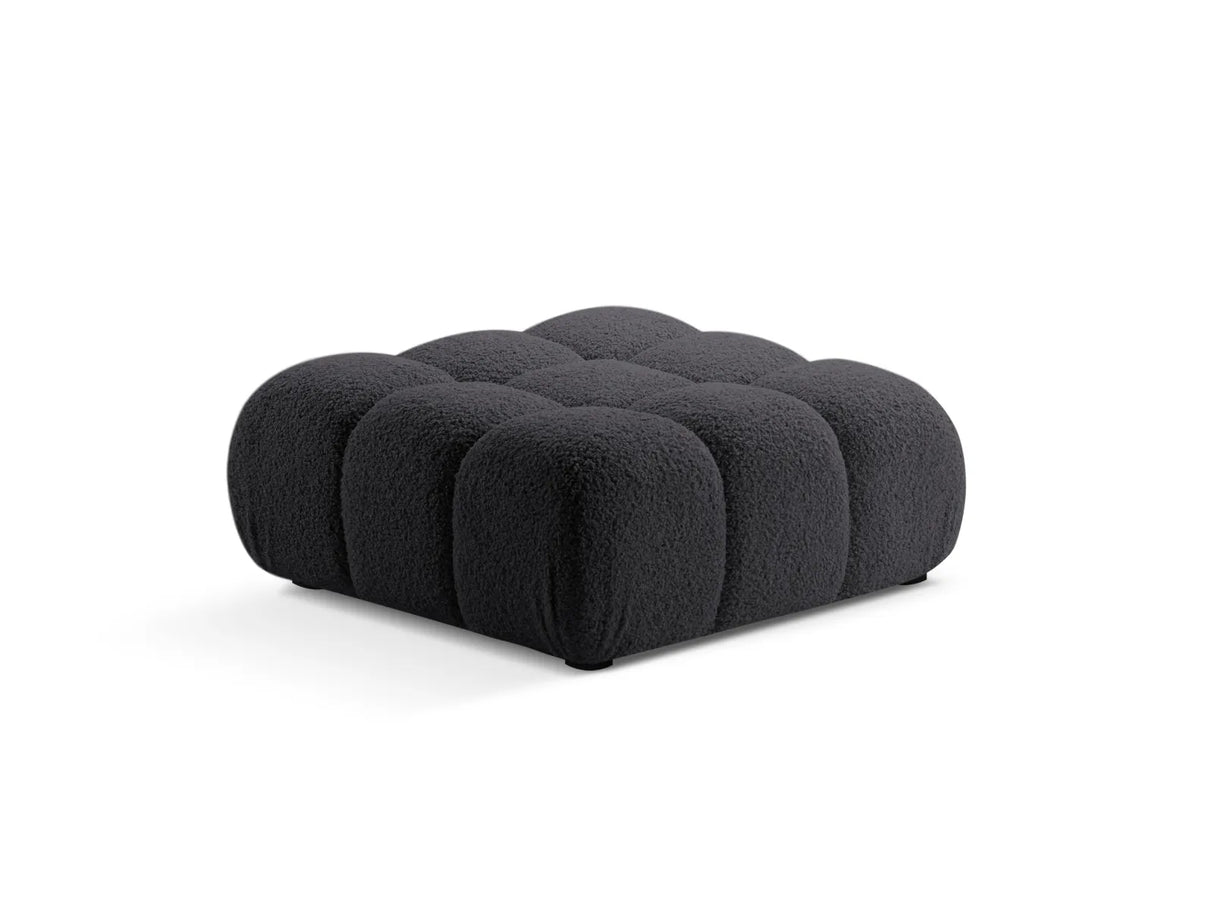 Bellis Modulares Sofa Einzelmodul Pouf 94cm aus Boucle-Stoff (Rolf8) in Graphit – Bild 2
