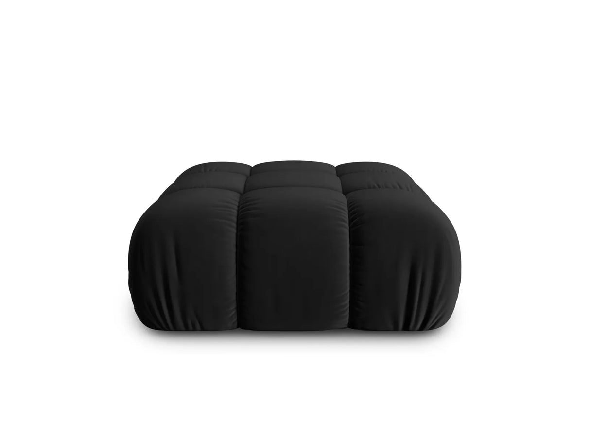 Bellis Modulares Sofa Einzelmodul Pouf mit Samt-Stoff (Blu19) in Schwarz, 94 cm – Bild 1