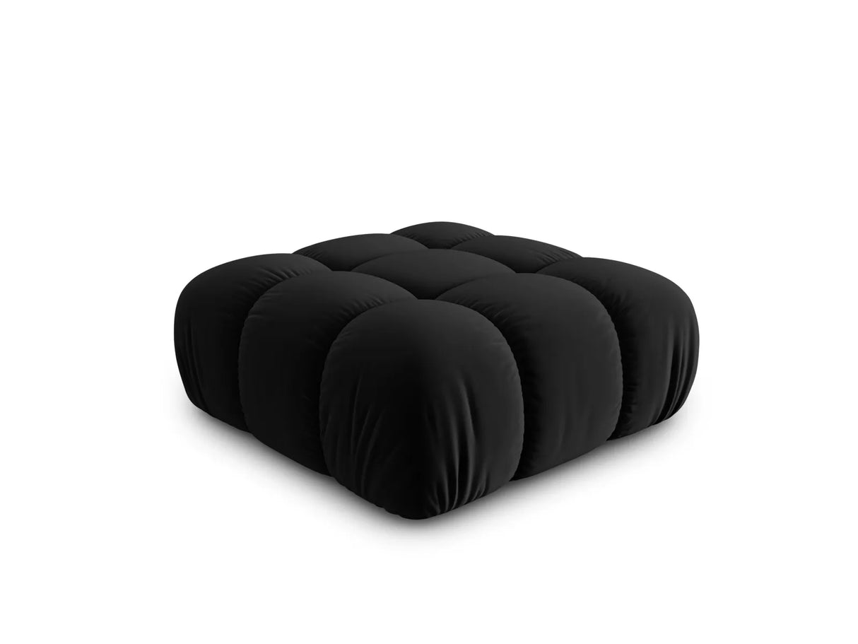 Bellis Modulares Sofa Einzelmodul Pouf mit Samt-Stoff (Blu19) in Schwarz, 94 cm – Bild 2