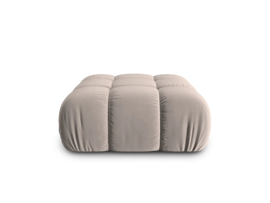 Bellis Modulares Sofa Einzelmodul Pouf mit Samt-Stoff (Blu40) in Cappuccino, 94 cm – Bild 2